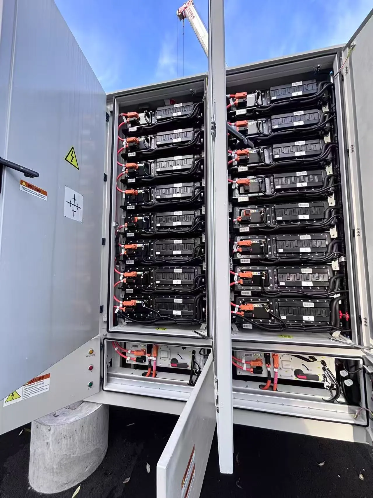 7.8 MWh BESS installation in Sweden, 2024